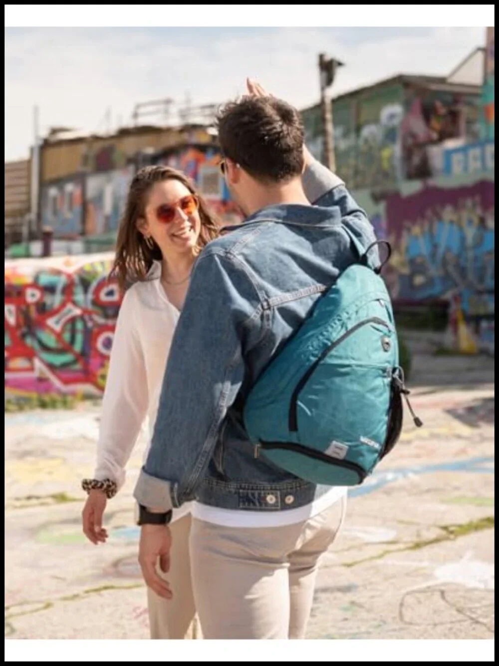 18L Crossbody Sling Backpack Water Resistant Hiking Daypack with 7 Pockets for